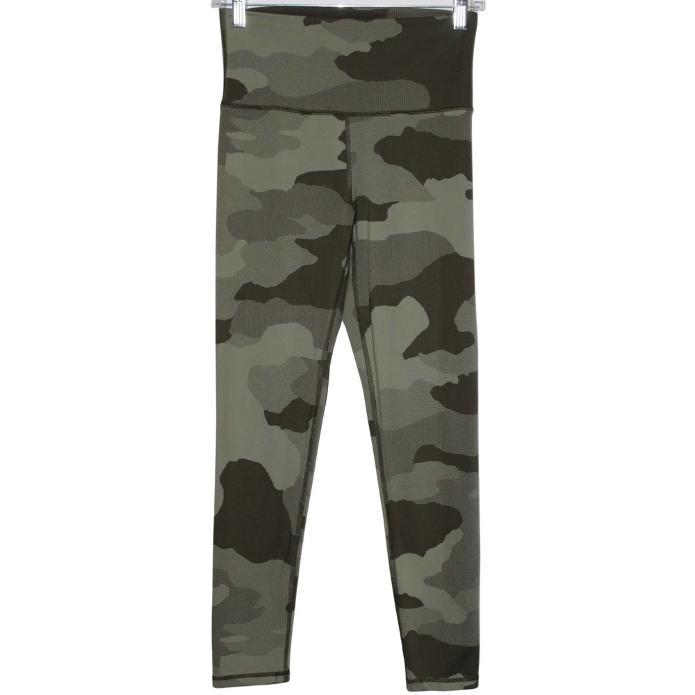 Women's Offline by Aerie Green Black Camo Hi-Rise 7/8 Leggings Yoga Pants Size M